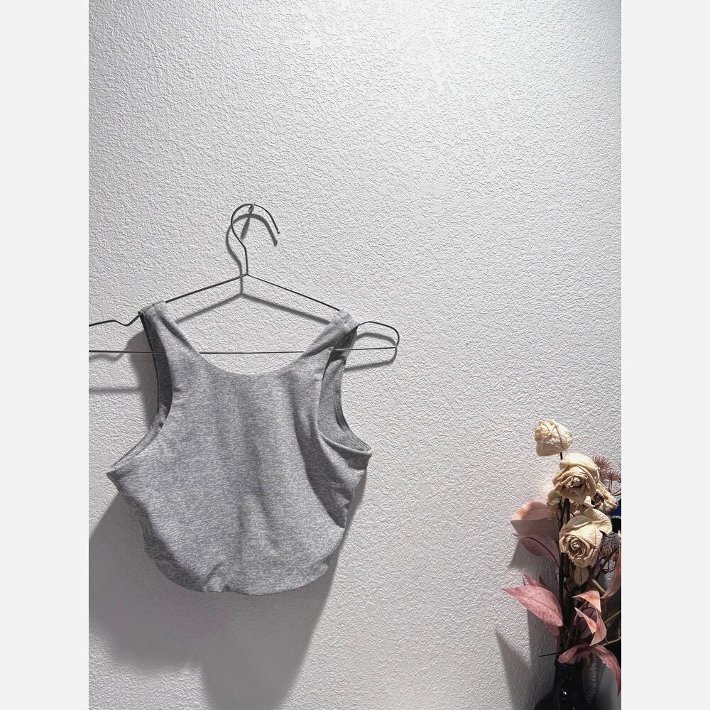Outdoor Voices Women’s XS Gray Colorblock Crop Tank Athletic Yoga Top